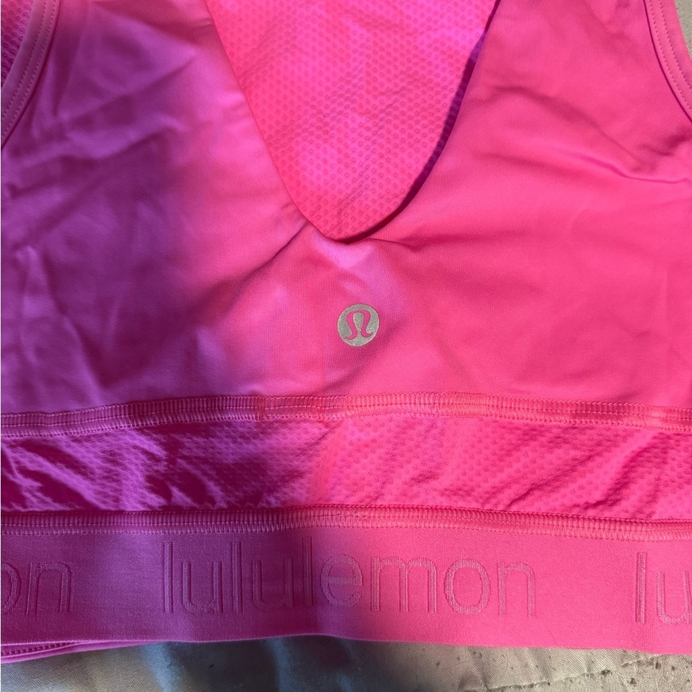 Women's Pink Sports Bra - Picture 4 of 5